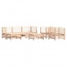 Juego de muebles de jardín 7 piezas madera maciza de pino 2