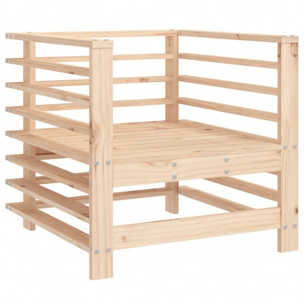 Juego de muebles de jardín 7 piezas madera maciza de pino M 5