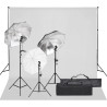 Kit de estudio fotográfico con set de luces y fondo 1