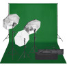 Kit de estudio fotográfico con set de luces y fondo 1