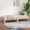Sofá cama extraíble madera maciza de pino 2x(90x200) cm 4