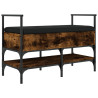 Banco zapatero madera ingeniería roble ahumado 85.5x42x57.5 cm 2