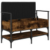 Banco zapatero madera ingeniería roble ahumado 85.5x42x57.5 cm 5