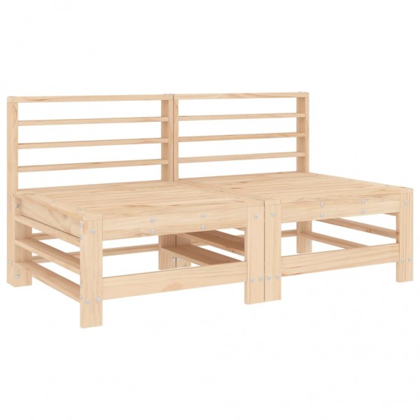 Conjunto de móveis de jardim 4 peças madeira maciça de pinheiro M 3