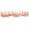 Juego de muebles de jardín 8 pzas madera maciza abeto Douglas 2