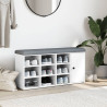 Banco zapatero madera de ingeniería blanco 102x32x50 cm 4