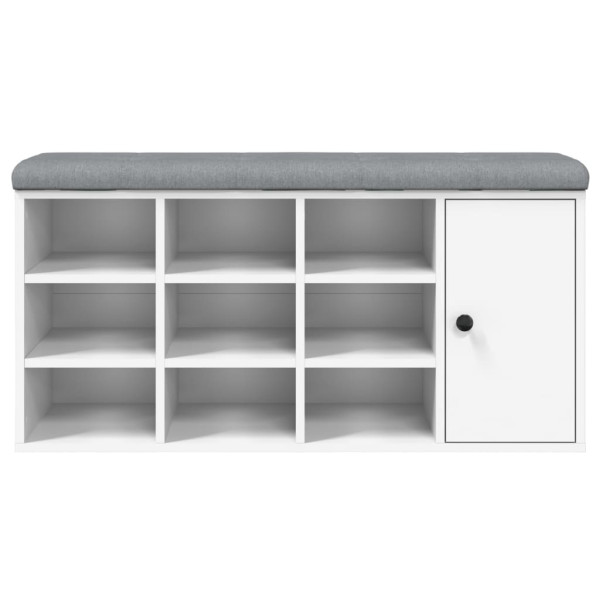 Banco sapateira 102x32x50 cm derivados de madeira branco M 5