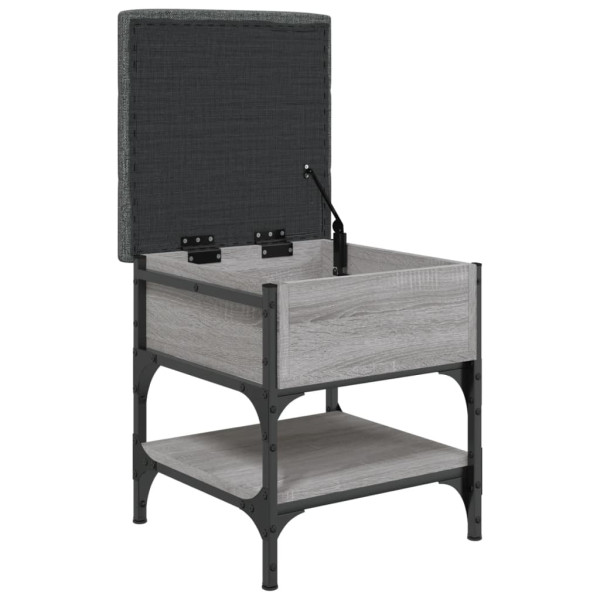 Banco zapatero madera de ingeniería gris Sonoma 42x42x45 cm M 5