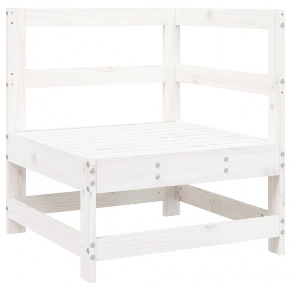 Juego de muebles de jardín 7 pzas madera maciza de pino blanco M 3