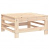 7 pcs conjunto lounge de jardim pinho maciço 5