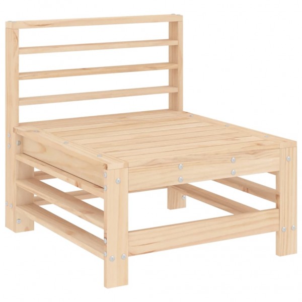 Juego de muebles de jardín 6 piezas madera maciza de pino M 4