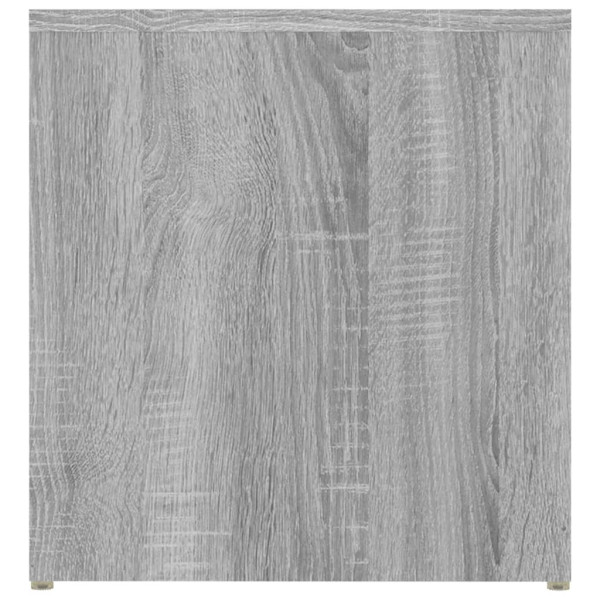Mesa auxiliar madera contrachapada gris Sonoma 59x36x38 cm M 5