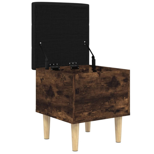 Banco de arrumação 42x42x46cm derivados madeira carvalho fumado M 4