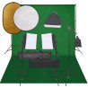 Kit de estudio fotográfico con set de luces. fondo y reflector 1