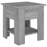 Mesa de centro madera de ingeniería gris Sonoma 40x40x42 cm 2
