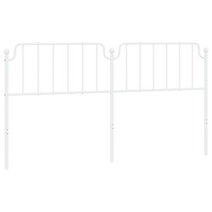 Cabeceira de cama 200 cm metal branco H