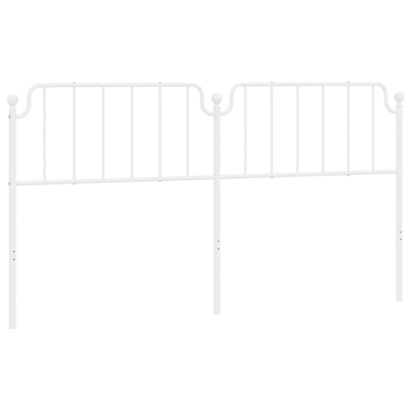 Cabeceira de cama 200 cm metal branco M 2