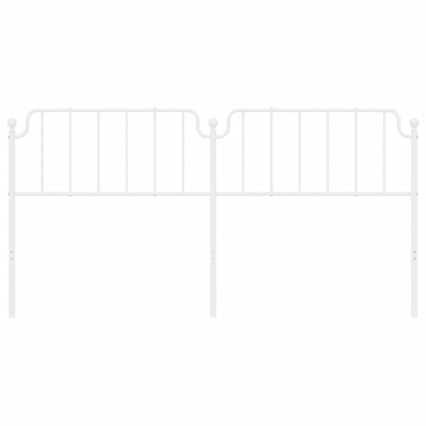 Cabecero de metal blanco 200 cm M 3
