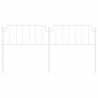 Cabeceira de cama 200 cm metal branco 3