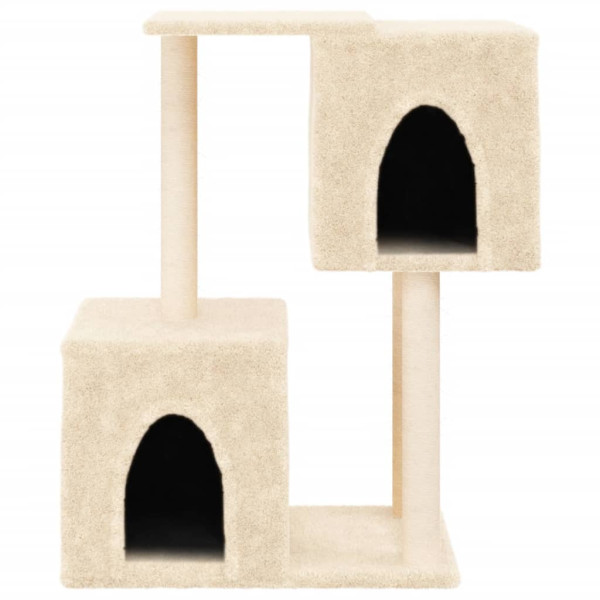 Árvore para gatos c/ postes arranhadores sisal 86 cm cor creme M 4