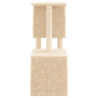 Árvore para gatos c/ postes arranhadores sisal 86 cm cor creme 5
