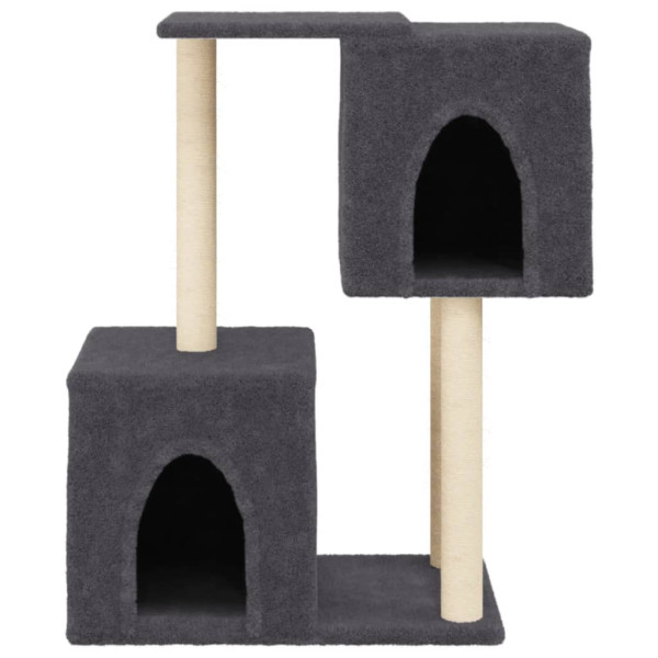 Árvore p/ gatos c/ postes arranhadores sisal 86 cm cinza-escuro M 4