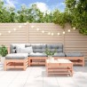 Conjunto de móveis de jardim 6 pzas madeira maciça abeto Douglas 1