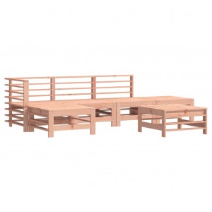Conjunto de móveis de jardim 6 pzas madeira maciça abeto Douglas H