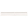 Suporte para monitor 100x27x15 cm pinho maciço branco 5