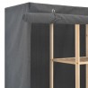 Roupeiro 173x40x170 cm tecido cinzento 5