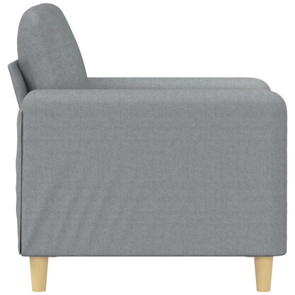 Sillón de tela gris claro 60 cm M 4