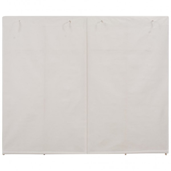 Armario de tela blanco 200x40x170 cm M 4