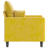 Poltrona 60 cm veludo amarelo 4