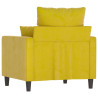 Poltrona 60 cm veludo amarelo 5