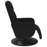 Sillón reclinable de masaje con reposapiés terciopelo negro 5