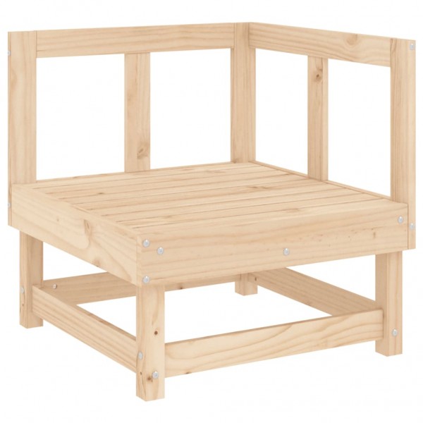 7 pcs conjunto lounge de jardim pinho maciço M 3