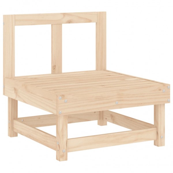 7 pcs conjunto lounge de jardim pinho maciço M 4