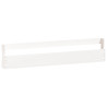 Sapateiras de parede 2 pcs 110x9x23 cm pinho maciço branco 5