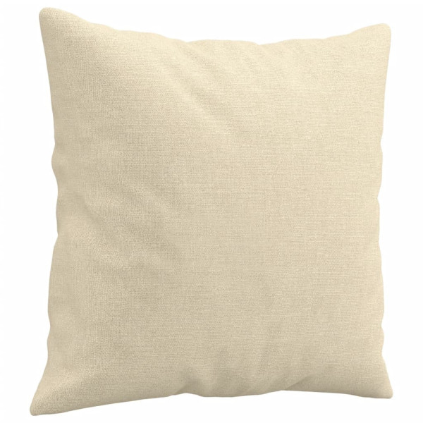 2 pcs conjunto de sofás com almofadas tecido cor creme M 5