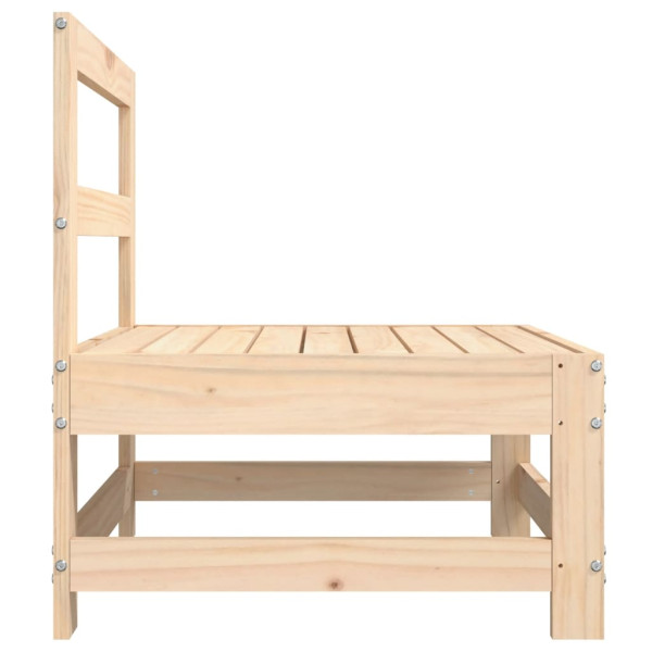 Sofás de centro para jardim 2 pcs madeira de pinho maciça M 5