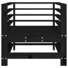 Sillones de jardín 2 unidades madera maciza pino negro 4