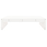 Apoio de pés para jardim 120x80 cm pinho maciço branco 4