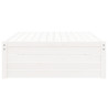 Apoio de pés para jardim 120x80 cm pinho maciço branco 5