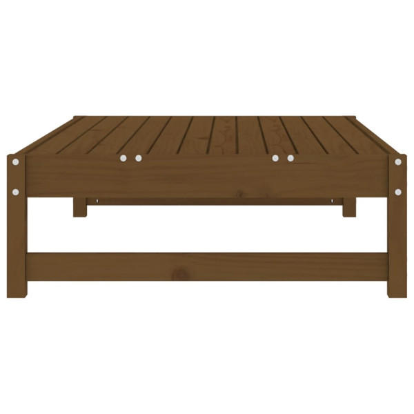 Apoio de pés para jardim 120x80 cm pinho maciço castanho-mel M 5