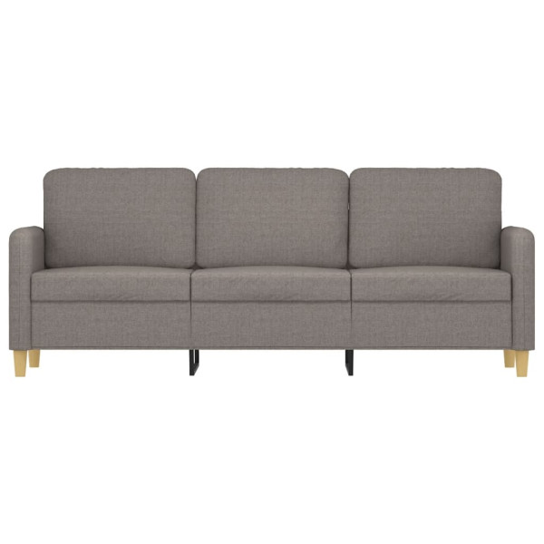 Sofá de 3 plazas de tela gris taupe 180 cm M 3
