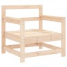 7 pcs conjunto lounge de jardim pinho maciço 5