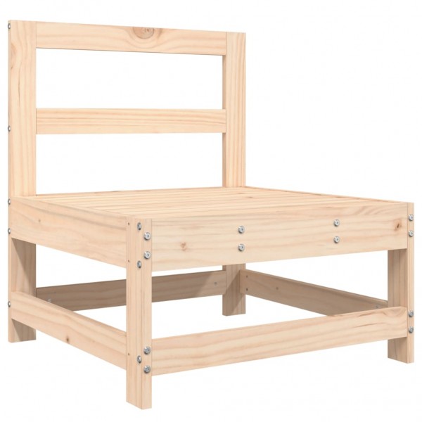 Juego de muebles de jardín 7 piezas madera maciza de pino M 4