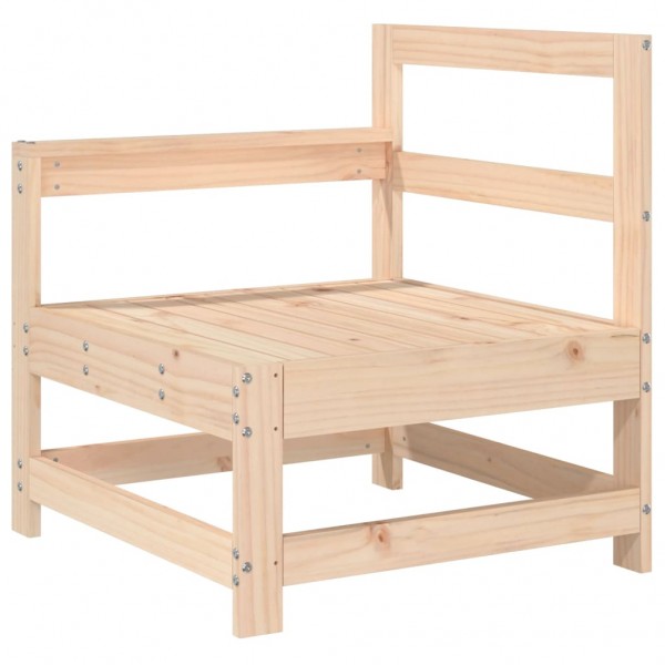 7 pcs conjunto lounge de jardim pinho maciço M 3