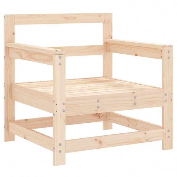 Juego de muebles de jardín 7 piezas madera maciza de pino M 5