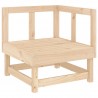 7 pcs conjunto lounge de jardim pinho maciço 3